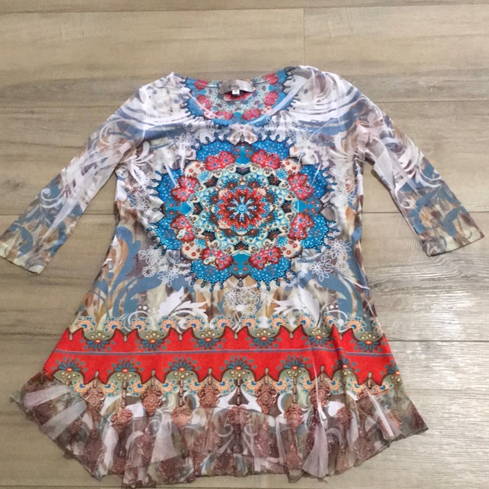 Cover Charge Tunic Top Size S